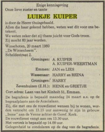 luikje kuiper in 1980.